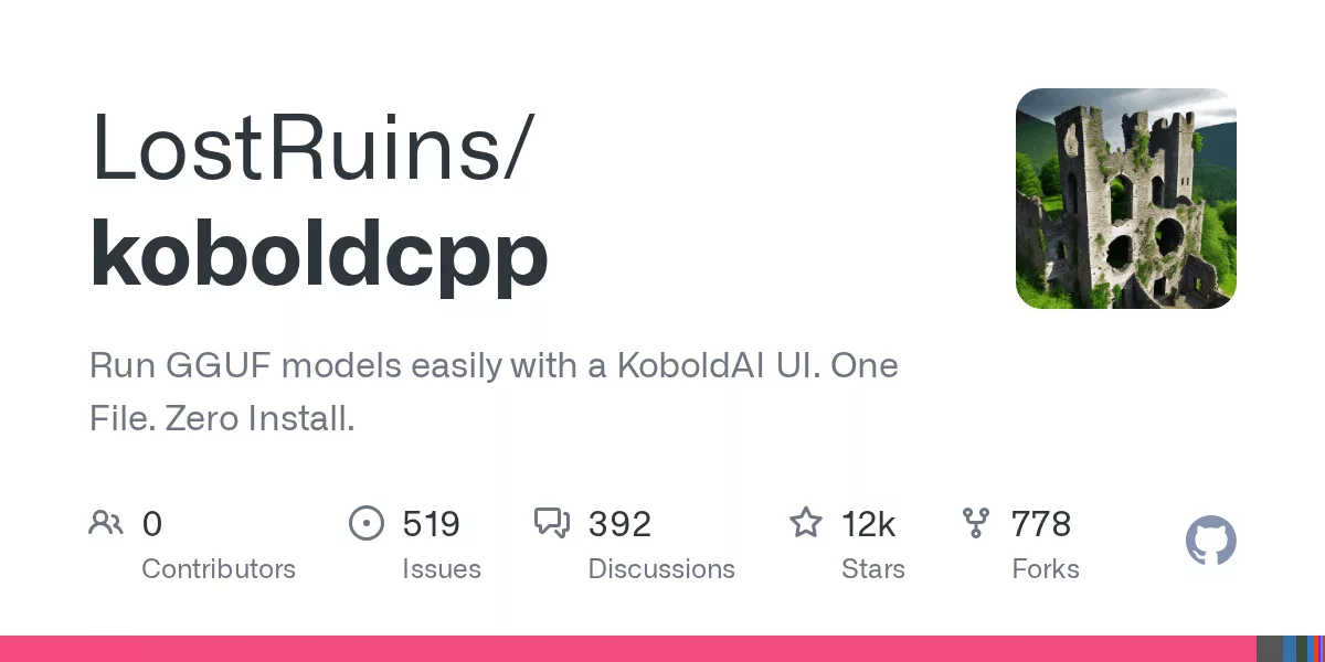 KoboldCpp 官方仓库分享图